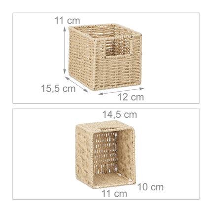 Étagère murale en noyer avec paniers
