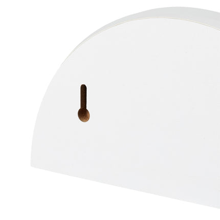 Lot de 3 étagères murales blanches