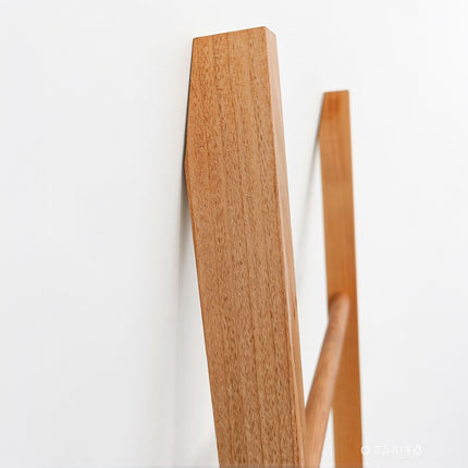 Étagère échelle en noyer, 5 niveaux, finition naturelle, 189 cm