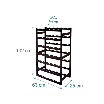 Porte-bouteilles en noyer - Support horizontal, 1 bouteille