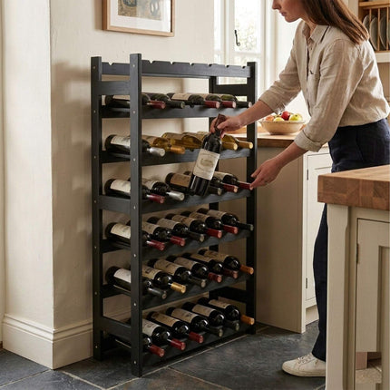 Porte-bouteilles en noyer - Support horizontal, 1 bouteille