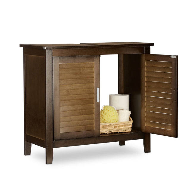 Waschbeckenunterschrank braun LAMELL
