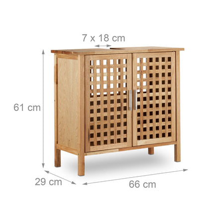 Waschbeckenunterschrank Nussbaum