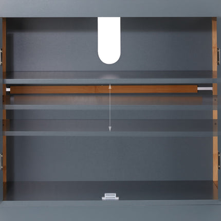 Meuble sous-vasque avec cadre en bambou