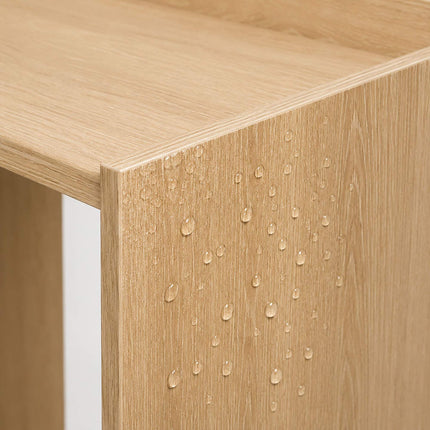 Waschmaschinenschrank, Holzwerkstoff, Hellbraun