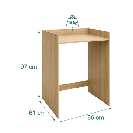 Waschmaschinenschrank, Holzwerkstoff, Hellbraun