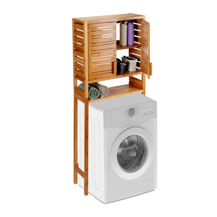 Meuble pour machine à laver en bambou