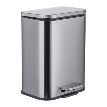 Poubelle de 5 L, fermeture amortie, anti-traces de doigts