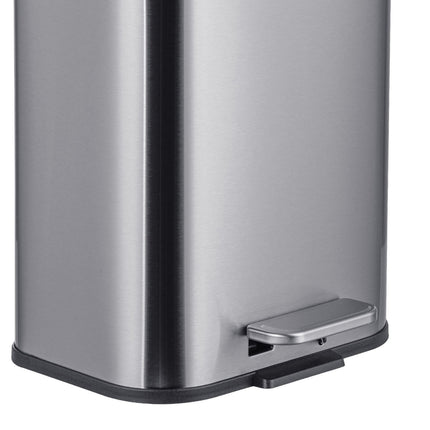 Poubelle de 5 L, fermeture amortie, anti-traces de doigts
