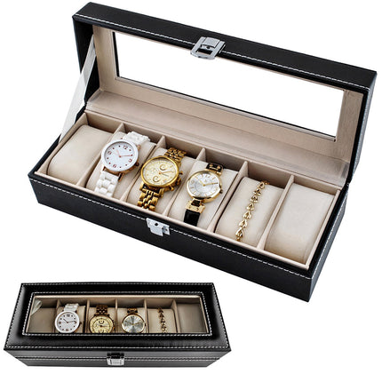 Organisateur de montres avec 6 compartiments