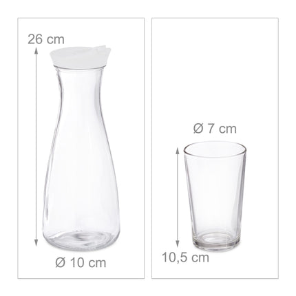 Carafe à eau avec ensemble en verre