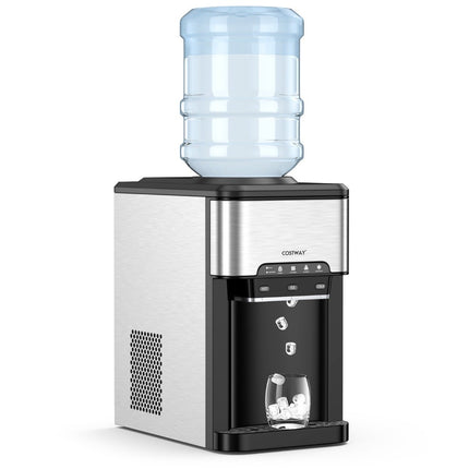 Distributeur d'eau Refroidisseur d'eau de comptoir 3 en 1 avec 3 réglages de température pour chaud/froid/glace argent