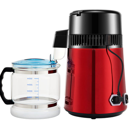 Water Distiller 4L, 750W, Glass Carafe, Timer Display