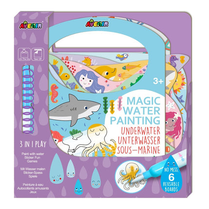 Coffret de peinture à l'eau, art sous-marin magique pour enfants