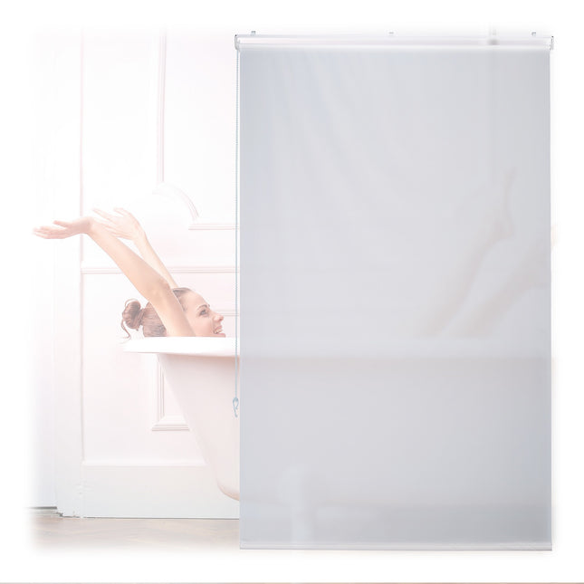 Store enrouleur de salle de bain hydrofuge, montage au plafond ou à la fenêtre
