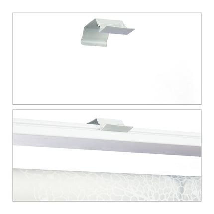 Store enrouleur hydrofuge à motif de feuilles pour salle de bain