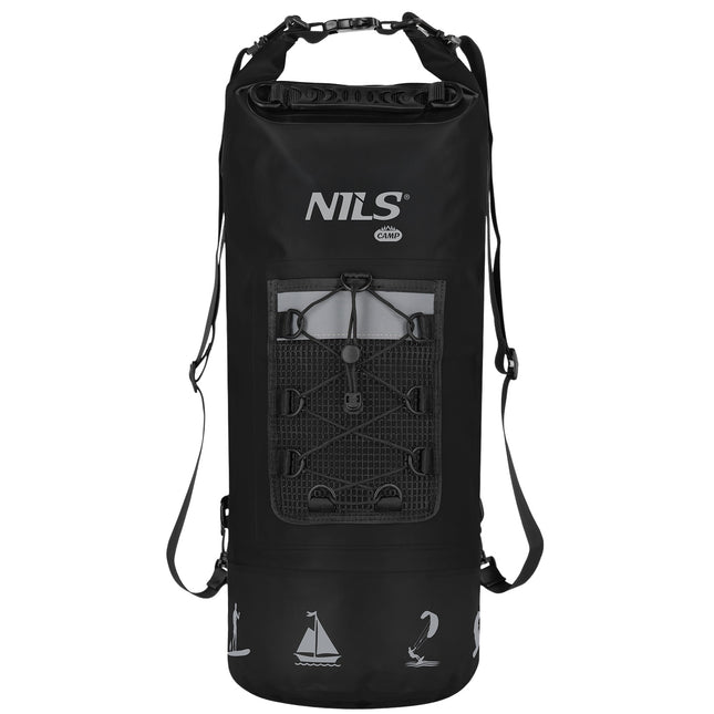 Wasserdichter 25L Rucksack, Schwarz