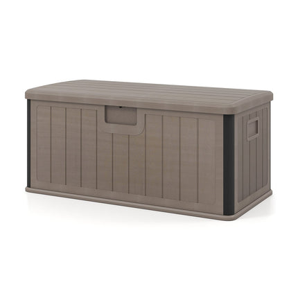 Coffre de jardin étanche de 378 L avec couvercle verrouillable