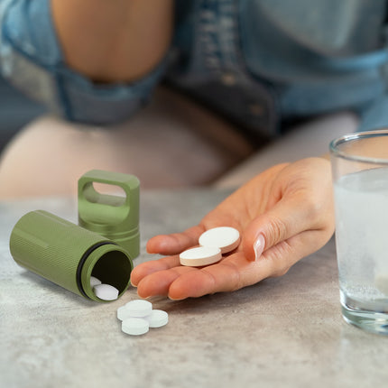 Capsules porte-clés étanches en aluminium - Lot de 3