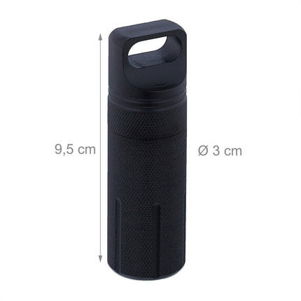 Wasserdichte Aluminium-Schlüsselanhänger-Kapseln, 3er-Set