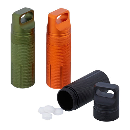 Capsules porte-clés étanches en aluminium, lot de 3