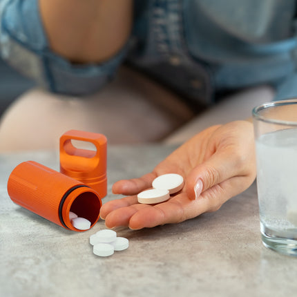 Capsules porte-clés étanches en aluminium, lot de 3