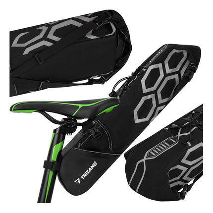 Sacoche de selle de vélo étanche, capacité 12 L, siège arrière