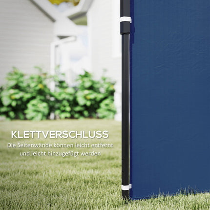 Wasserdichte Pavillon-Seitenwände mit Fenstern, Blau, 2er-Pack