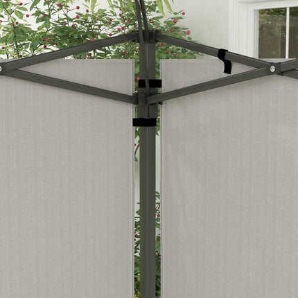 Ensemble de parois latérales étanches pour tonnelle, 3x3/3x6 m, blanches