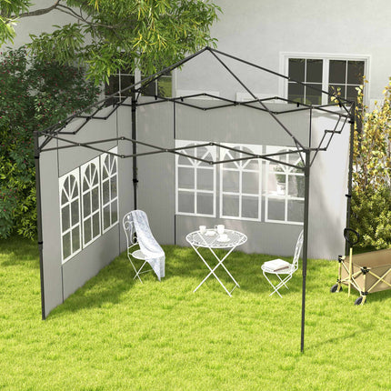 Ensemble de parois latérales étanches pour tonnelle, 3x3/3x6 m, blanches