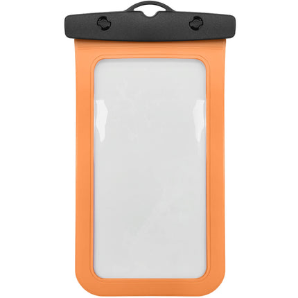 Pochette étanche pour téléphone IPX8, compatible avec les téléphones jusqu'à 7 pouces, orange