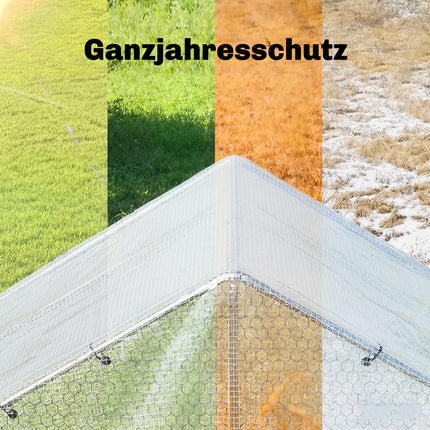 Bâche imperméable 4x6m, 140g/m², résistante aux UV avec œillets