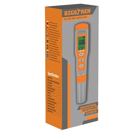 Testeur de qualité de l'eau 4en1 LED Bigstreen 23534