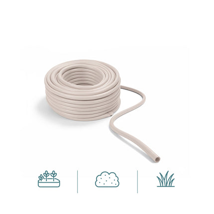 Wetterfester beiger Gartenschlauch, UV-beständig, 1/2 Zoll