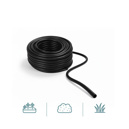 Wetterfester Gartenschlauch, Schwarz, UV-beständig, 1/2" Anschlüsse