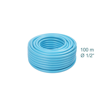 Tuyau d'arrosage résistant aux intempéries et aux UV, bleu clair
