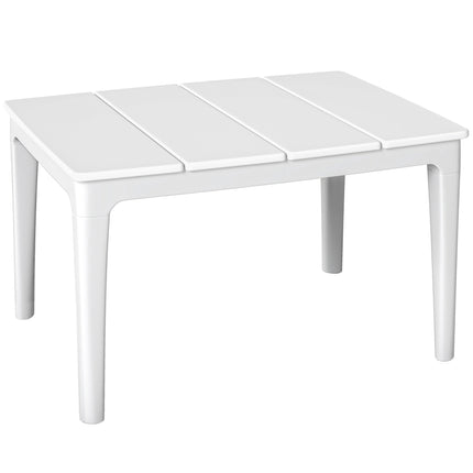 Wetterfester Beistelltisch aus Kunststoff für den Außenbereich, 70x53 cm, 35 kg Tragkraft