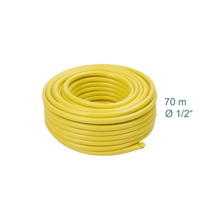 Tuyau d'arrosage jaune résistant aux intempéries et aux UV, 1/2 pouce