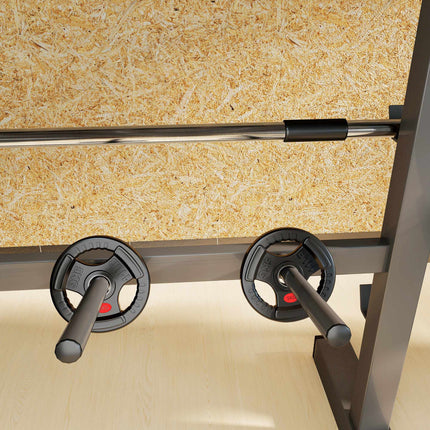 Ensemble de disques de poids, 2 x 5 kg, compatibles avec les barres d'haltères de 5 cm, noirs
