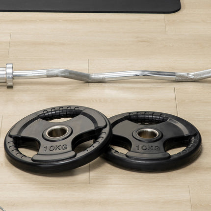 10 kg rubber olympic weight plates set, floor friendly
