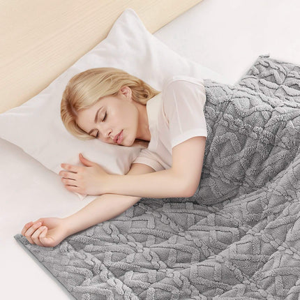 Weighted Blanket 20 lb, Queen 60x80 Sherpa, Gray
