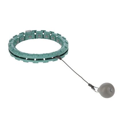 Gewichteter grüner Hula-Hoop mit verstellbarer Taille & Zähler