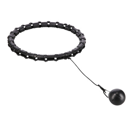 Gewichteter Hula-Hoop-Reifen, Schwarz – Fitness-Trainingsgerät