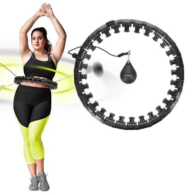 Cerceau lesté avec support de taille, noir, grande taille