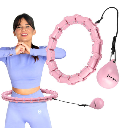 Cerceau lesté avec support de taille, rose clair