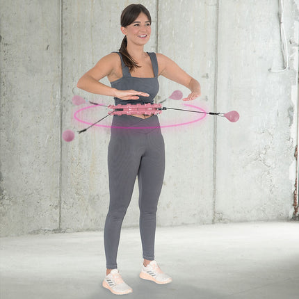 Cerceau lesté avec support de taille, rose/rouge