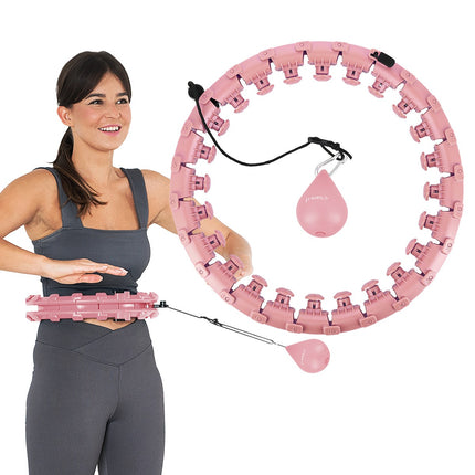 Cerceau lesté avec support de taille, rose/rouge