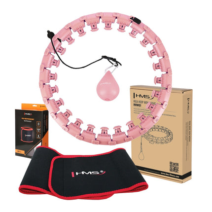 Cerceau lesté avec support de taille, rose/rouge