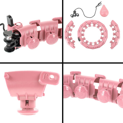 Cerceau lesté avec support de taille, rose/rouge