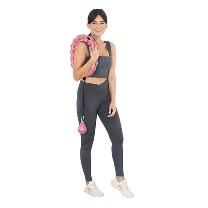 Cerceau lesté rose pour le fitness